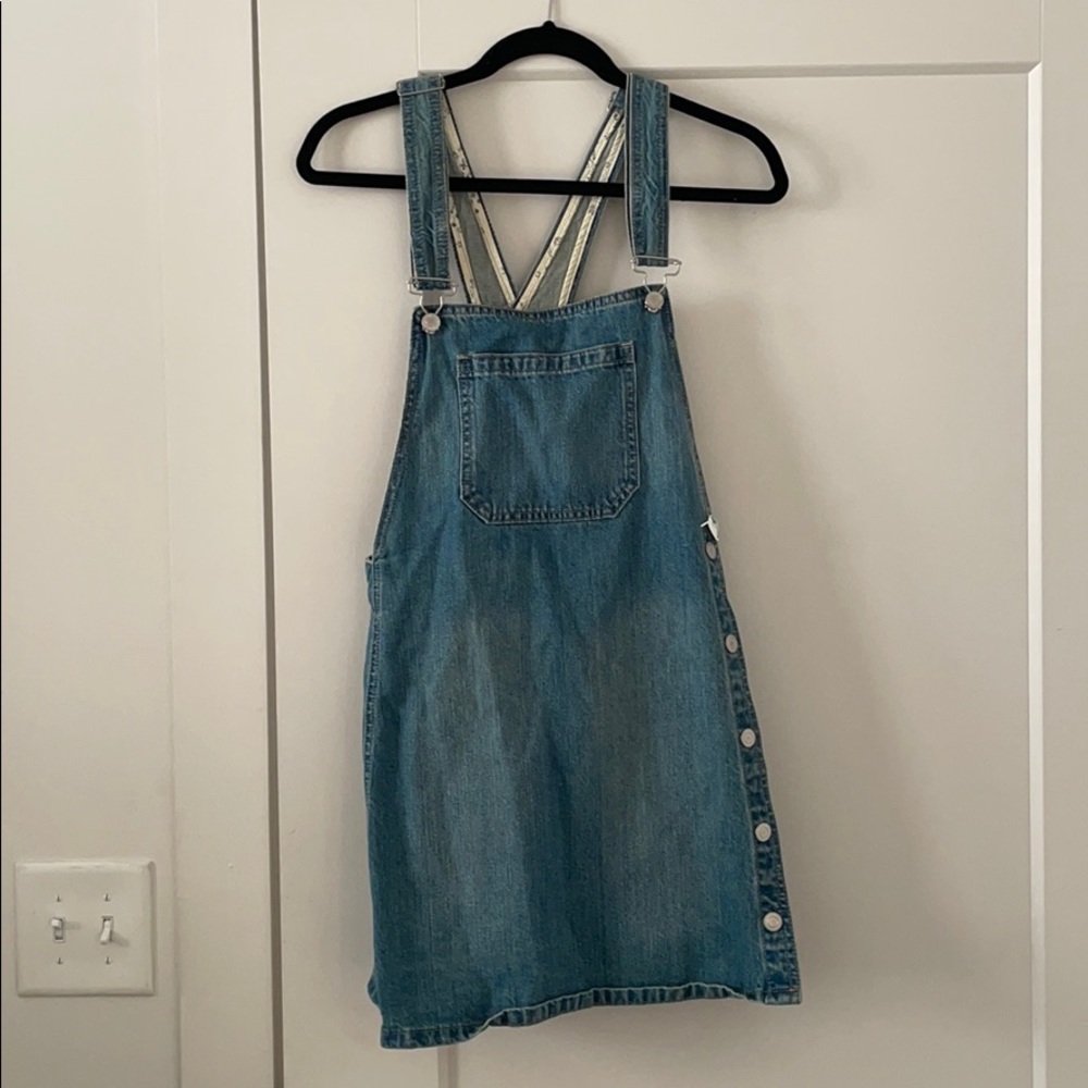 Free People denim overall dress